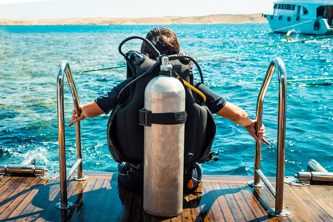 Diver on Liveaboard