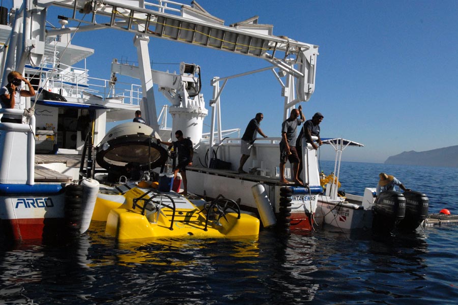 Safety checks on a submersible