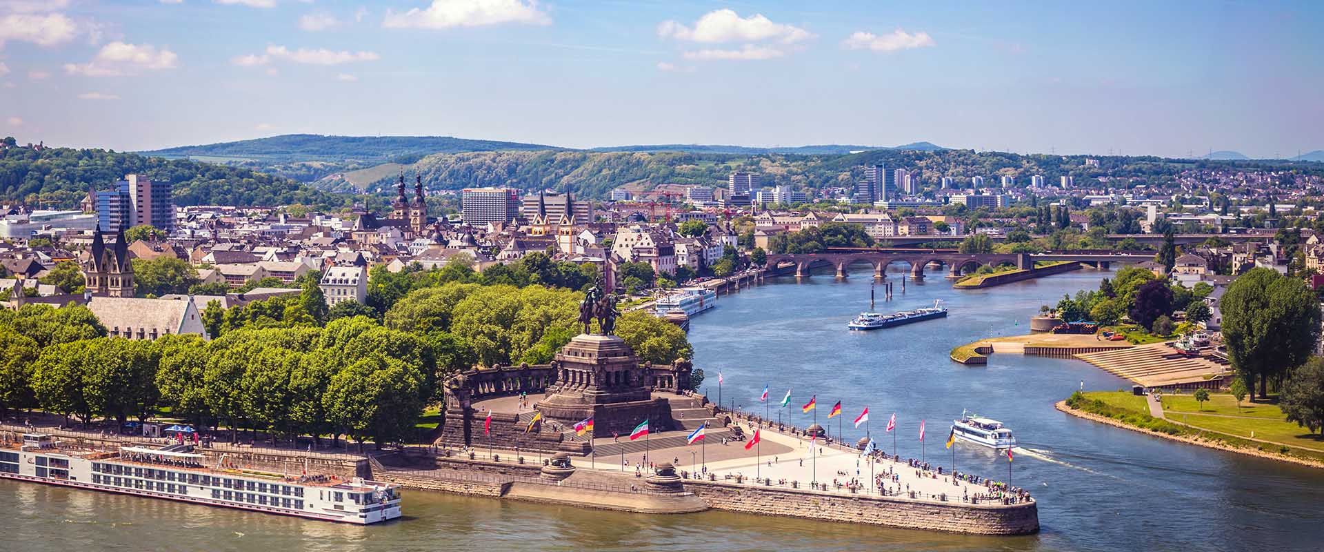 Koblenz Cruises where the Rhine meets the Moselle